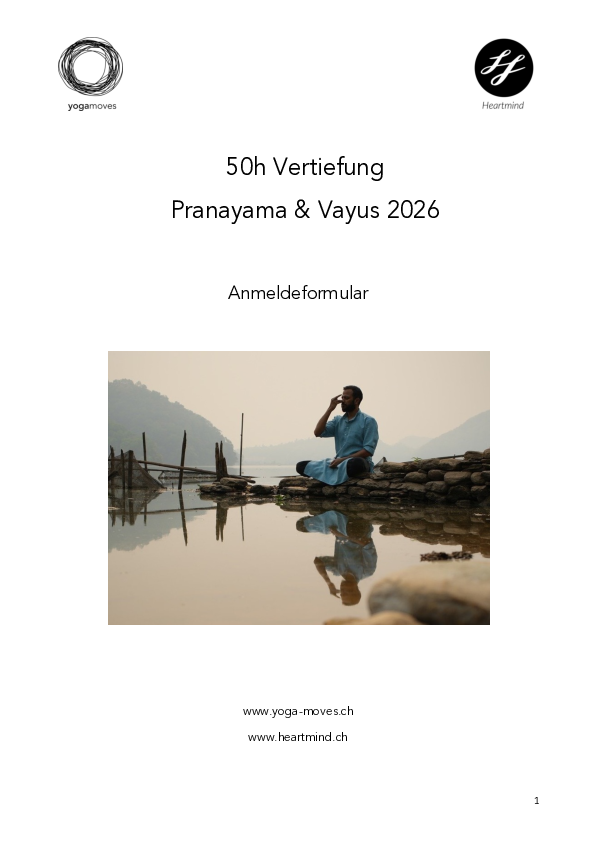 Anmeldeformular Pranayama Vayus 2026