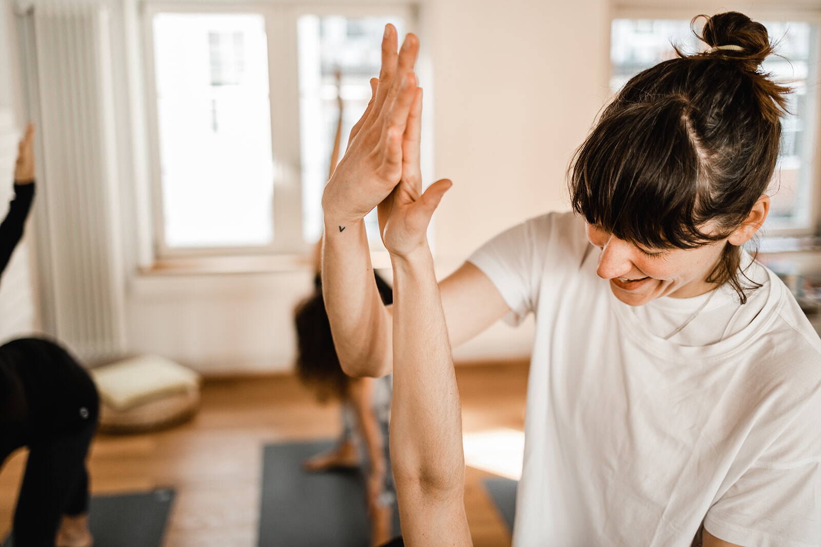 Yoga Adjustment Trikonasana