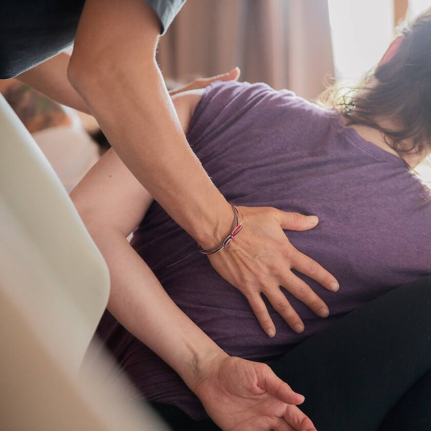 Yoga Adjustment Malasana